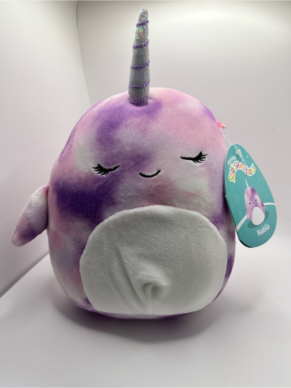 Squishmallow Kellytoy New 5” Nabila Purple Narwhal NWT